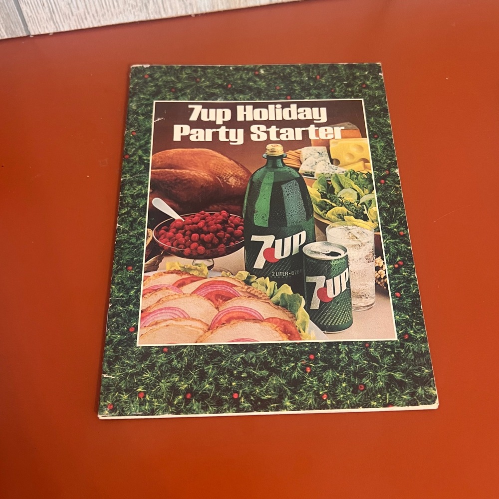 Vintage 1981 7up Holiday Party Starter Recipe Booklet‎ Christmas Entertaining